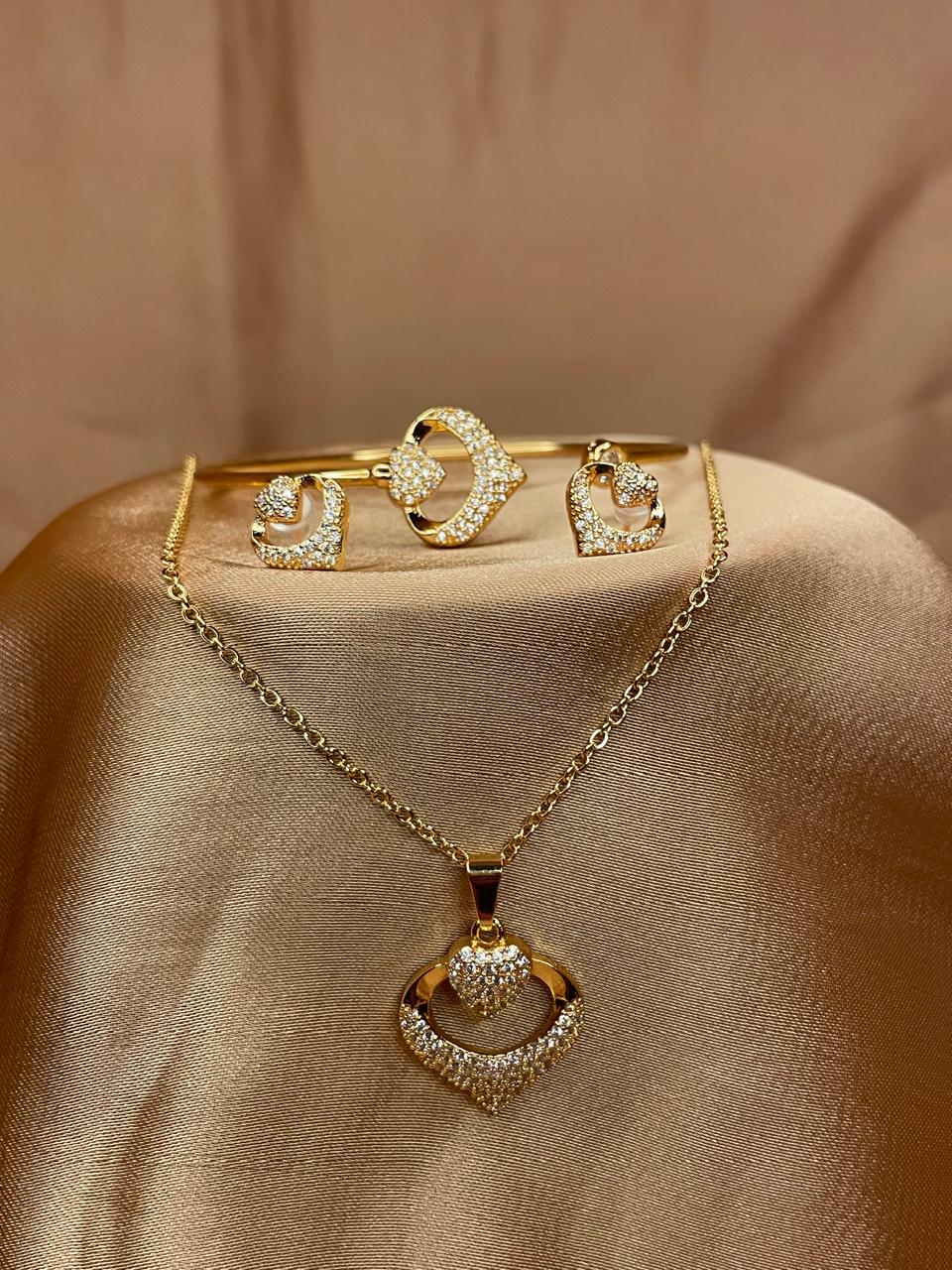 Radiant Heart Harmony Jewelry Set