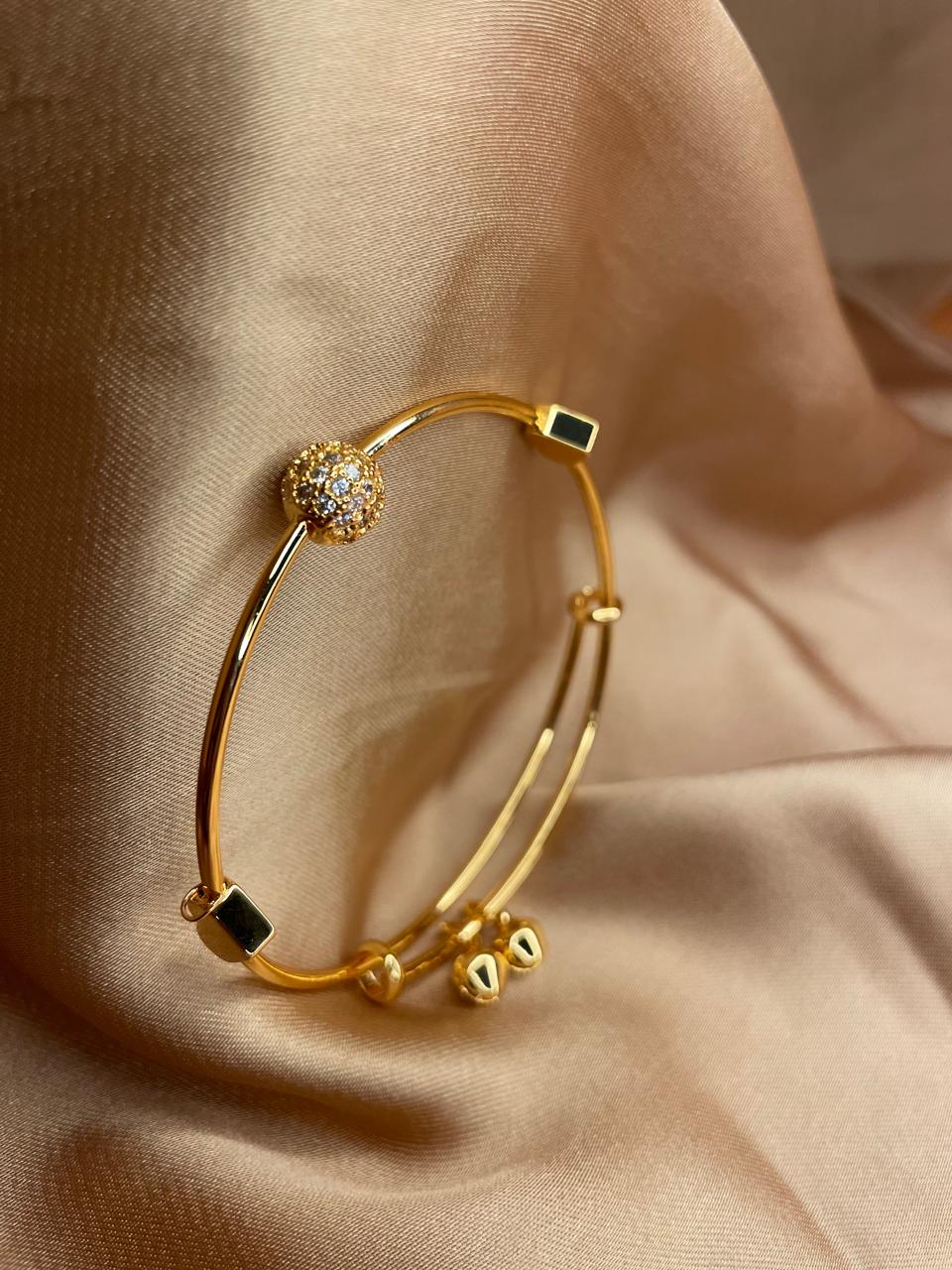 Golden Charm Luxe Bangle Set