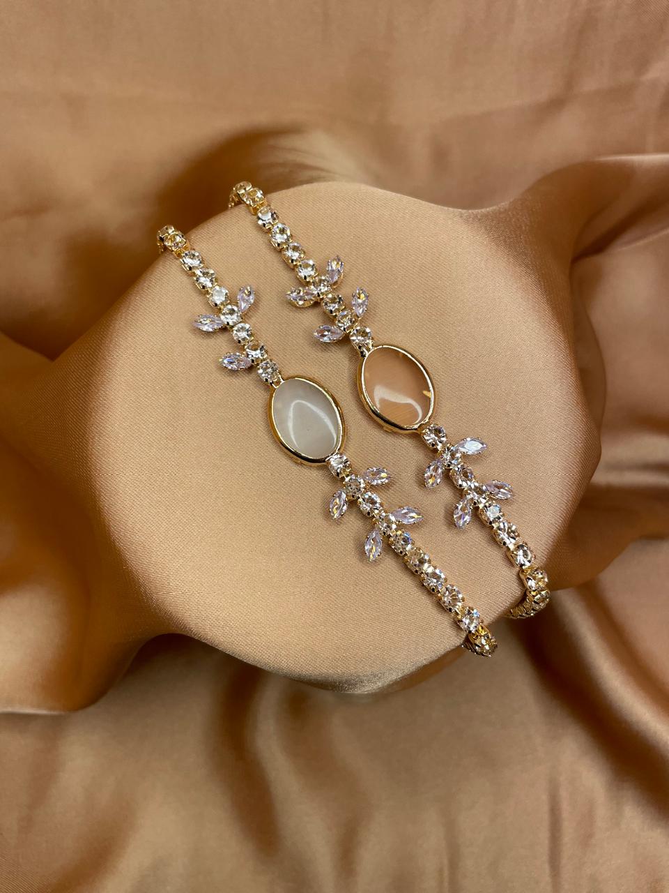 Ethereal Luxe Zircon Stone Bracelet